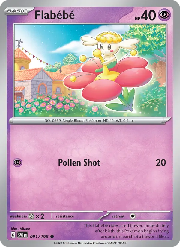 Flabébé, Pokémon card