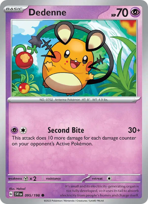 Dedenne, Pokémon card
