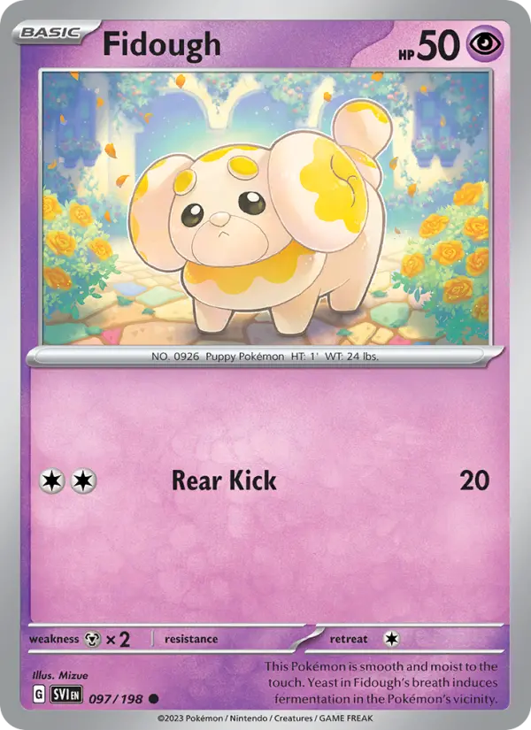 Fidough, Pokémon card