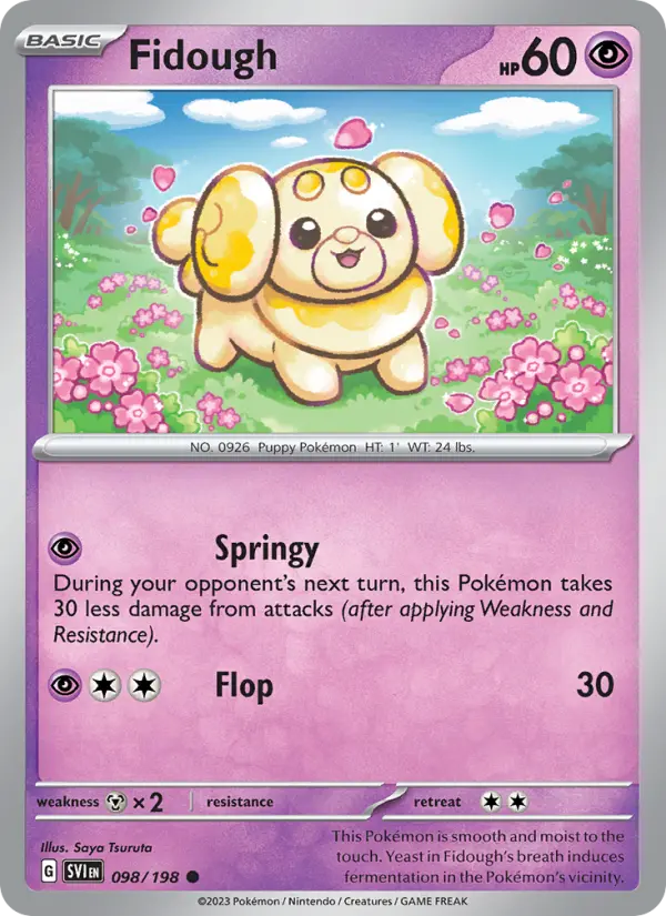 Fidough, Pokémon card