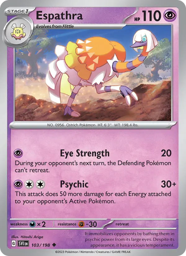 Espathra, Pokémon card