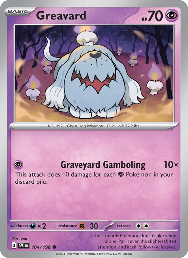 Greavard, Pokémon card