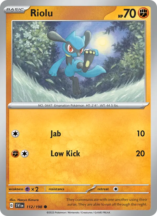 Riolu, Pokémon card