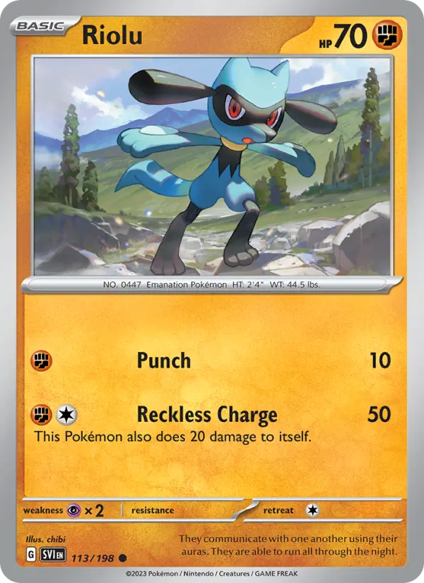 Riolu, Pokémon card