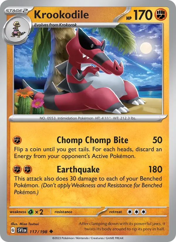 Krookodile, Pokémon card