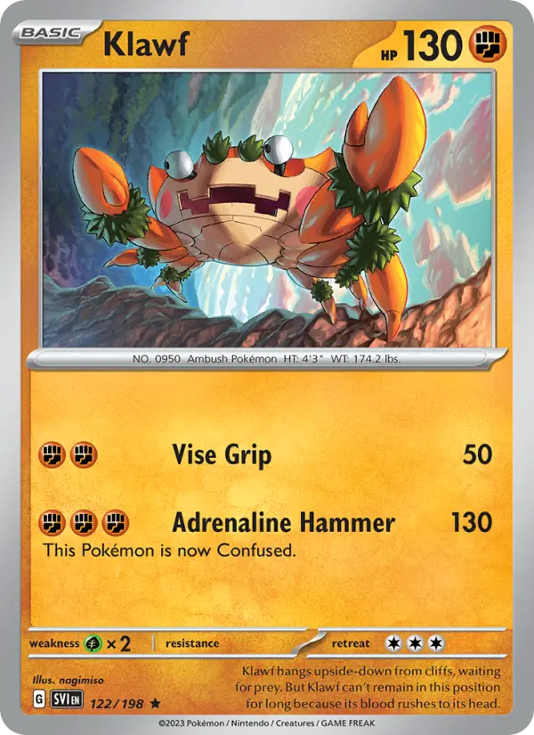 Klawf, Pokémon card
