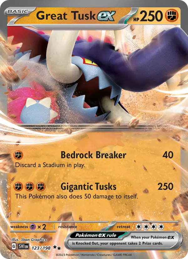 Great Tusk ex, Pokémon card