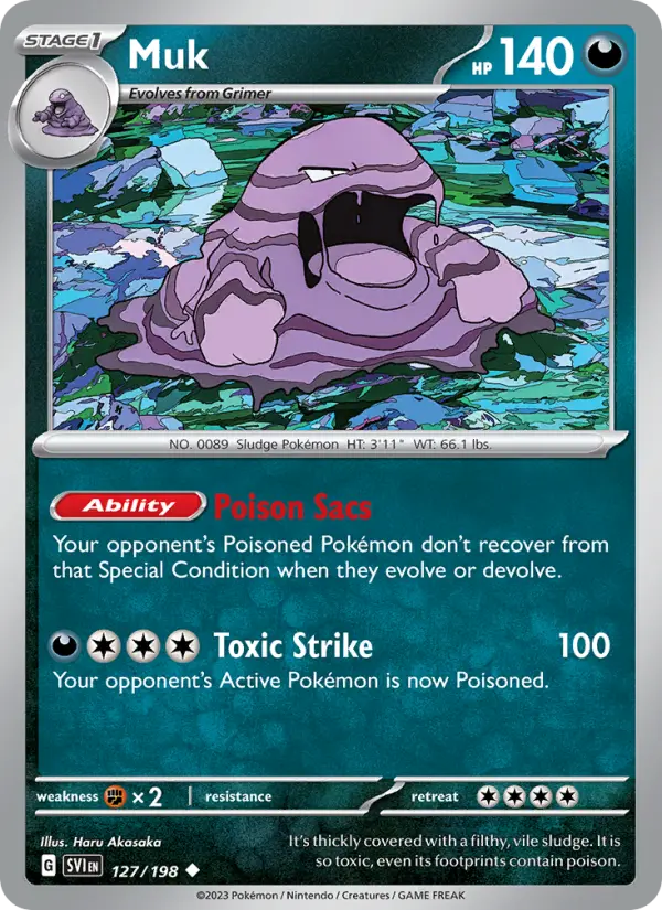 Muk, Pokémon card