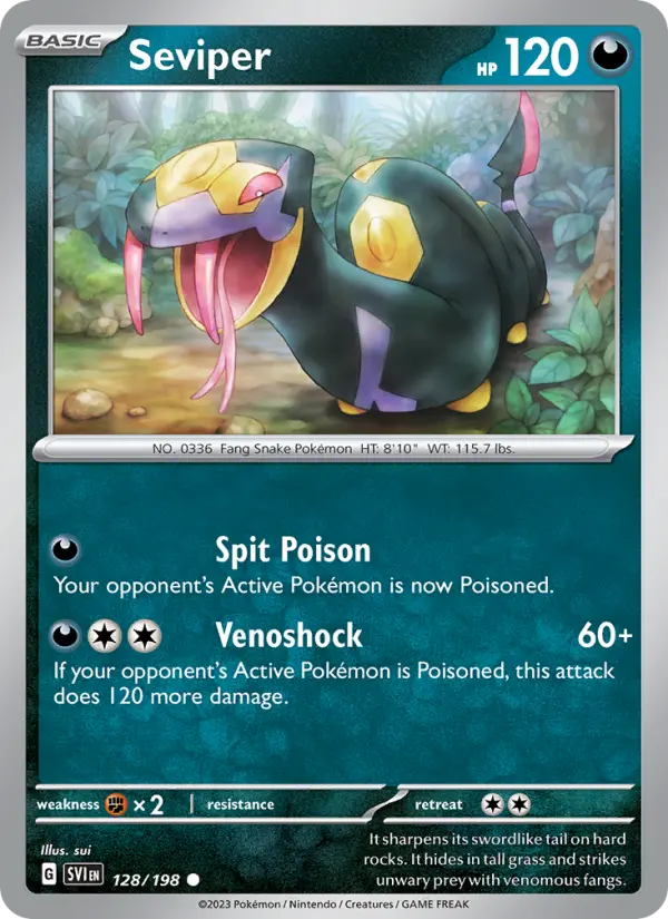 Seviper, Pokémon card