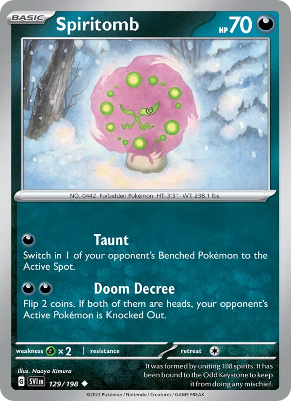 Spiritomb, Pokémon card