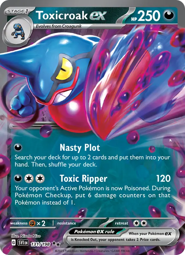 Toxicroak ex, Pokémon card
