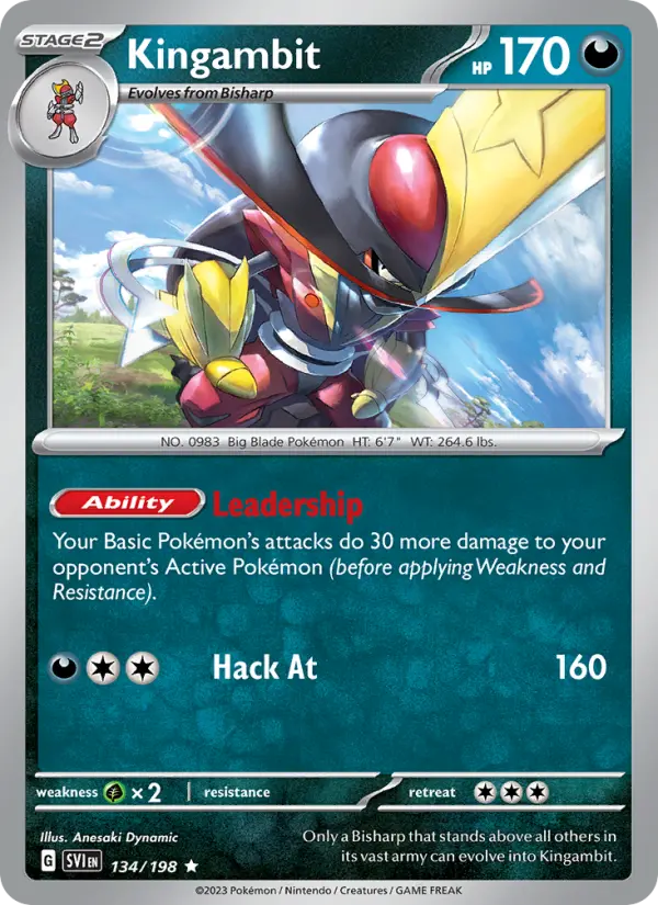 Kingambit, Pokémon card