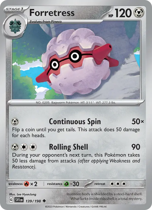 Forretress, Pokémon card