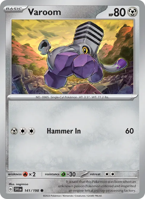 Varoom, Pokémon card