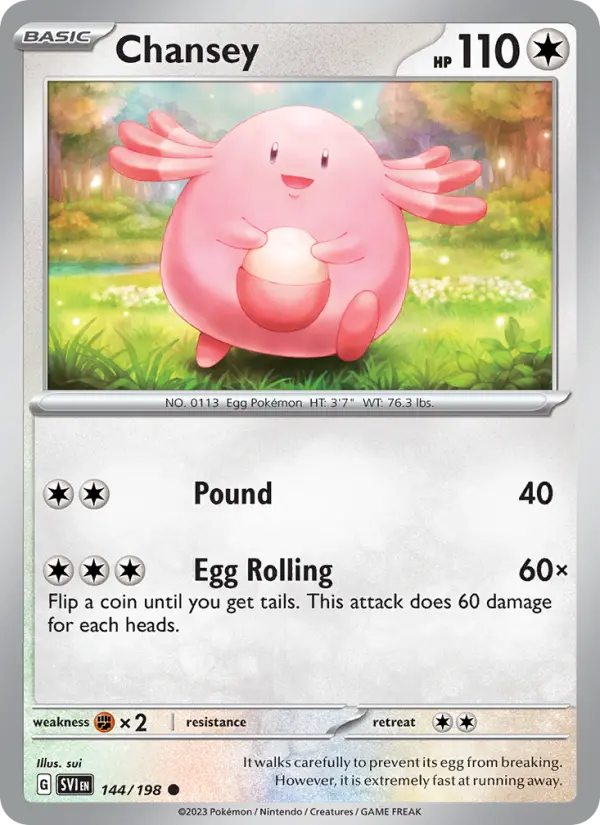 Chansey, Pokémon card