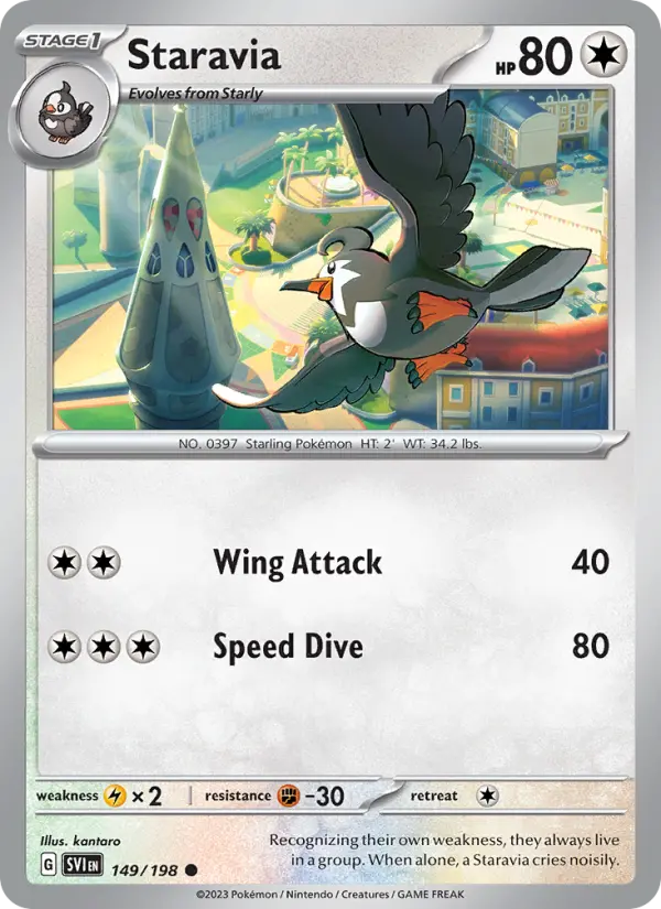 Staravia, Pokémon card