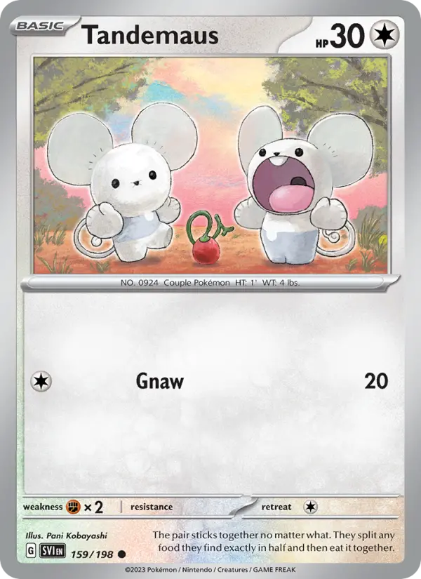 Tandemaus, Pokémon card