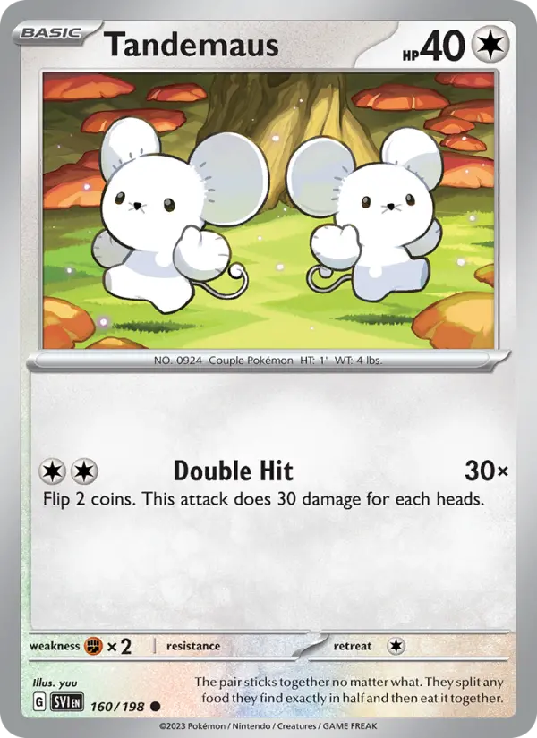 Tandemaus, Pokémon card