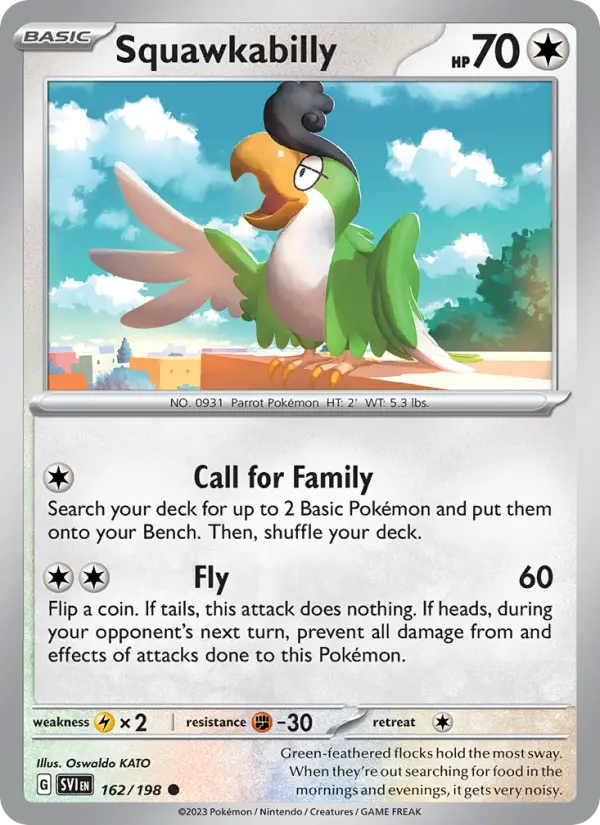 Squawkabilly, Pokémon card