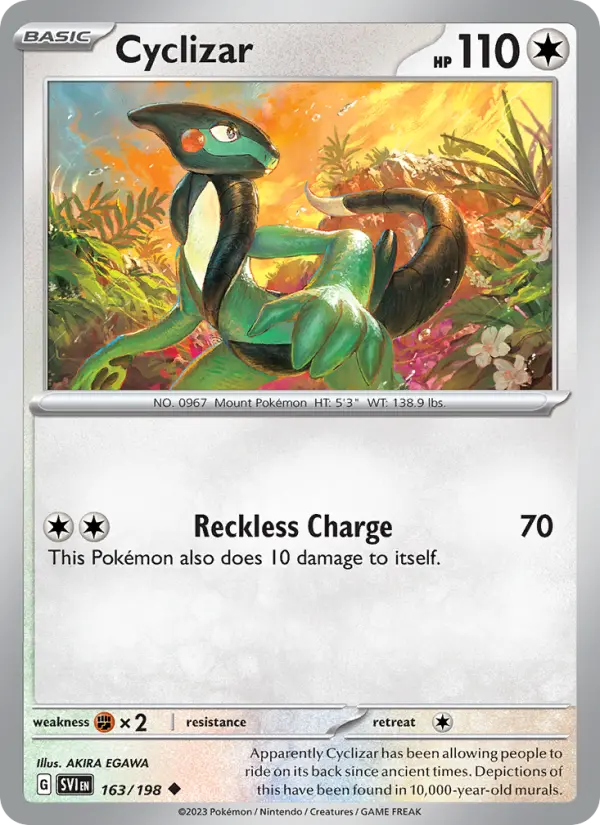 Cyclizar, Pokémon card