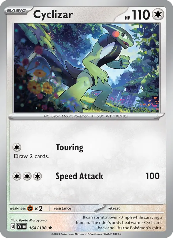 Cyclizar, Pokémon card