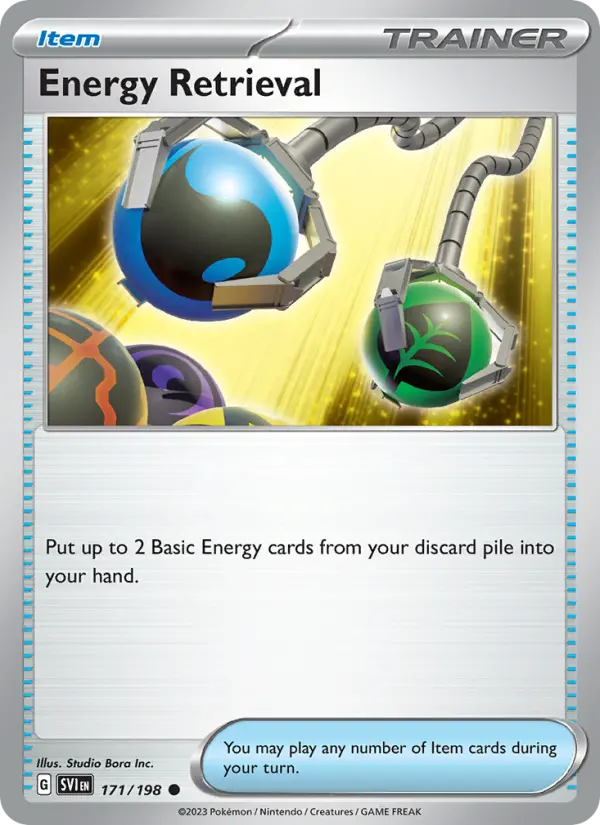 Energy Retrieval, Pokémon card