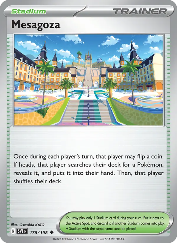 Mesagoza, Pokémon card