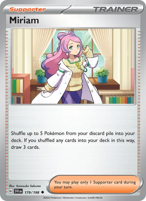 Miriam, Pokémon card