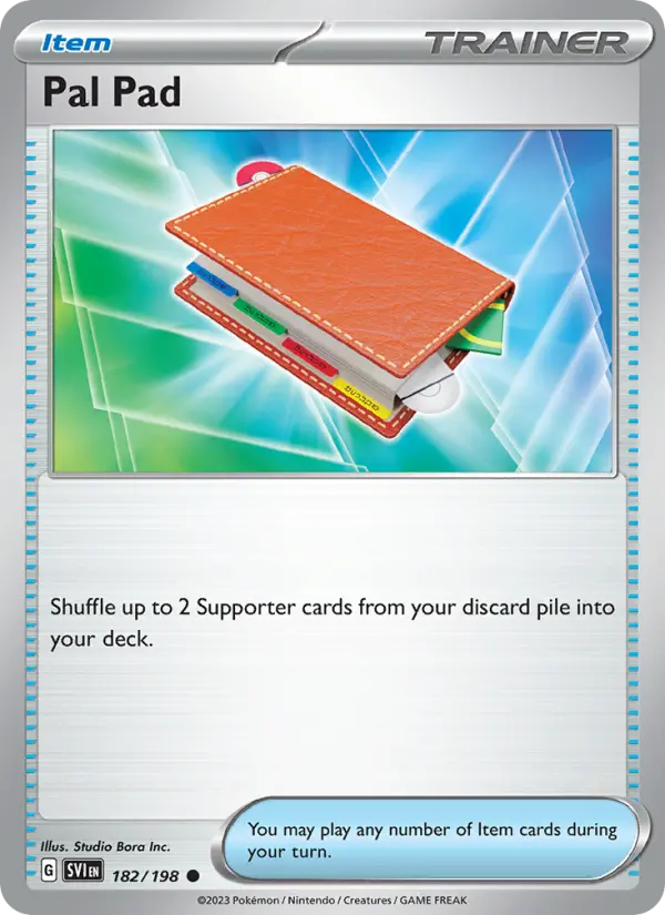 Pal Pad, Pokémon card