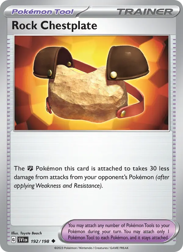 Rock Chestplate, Pokémon card