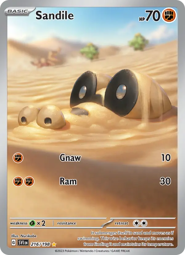 Sandile, Pokémon card