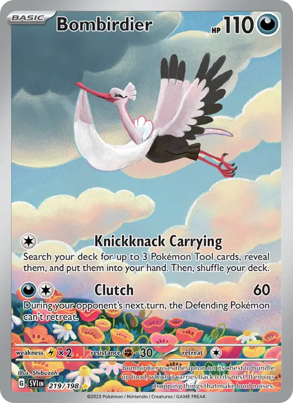 Bombirdier, Pokémon card