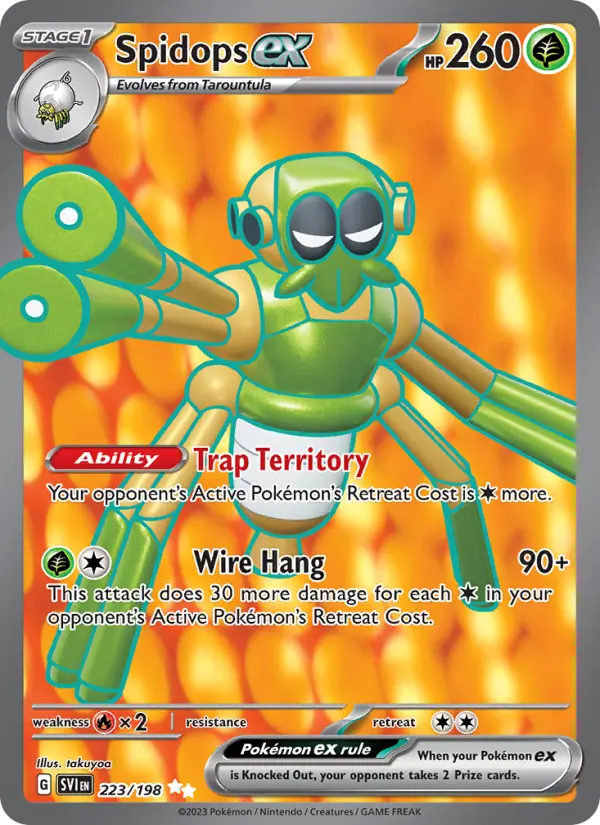 Spidops ex, Pokémon card
