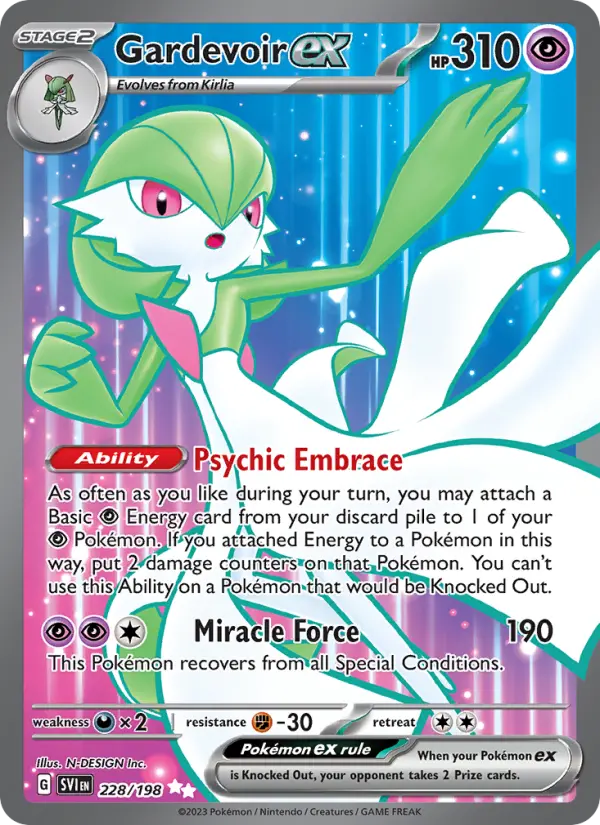Gardevoir ex, Pokémon card