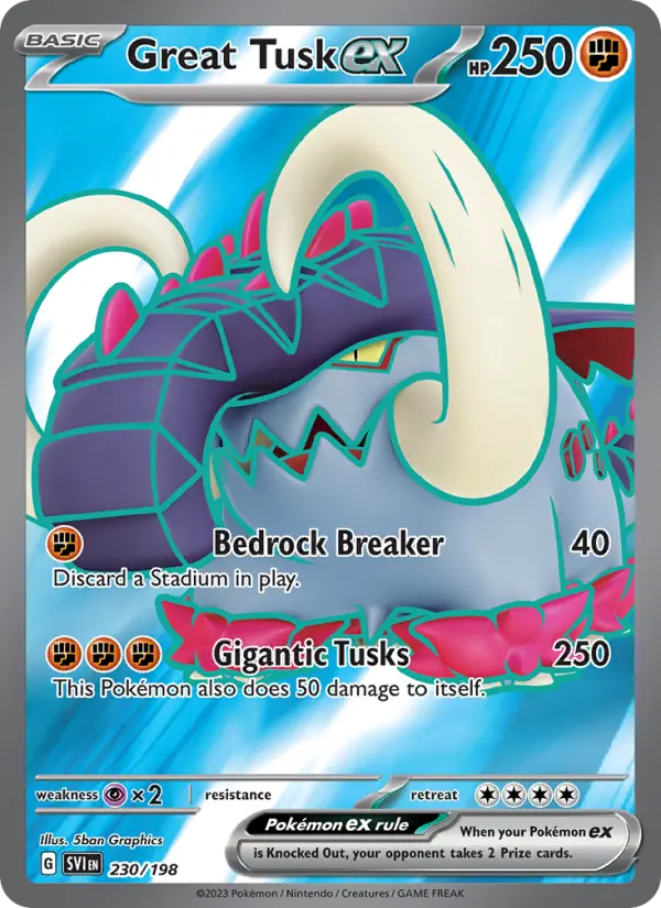 Great Tusk ex, Pokémon card