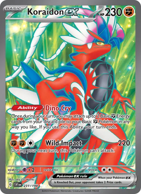 Koraidon ex, Pokémon card