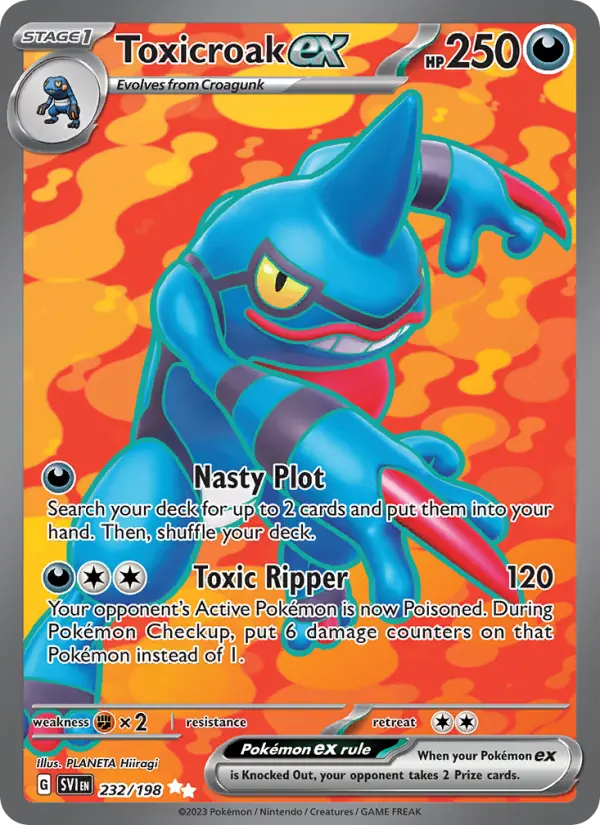 Toxicroak ex, Pokémon card