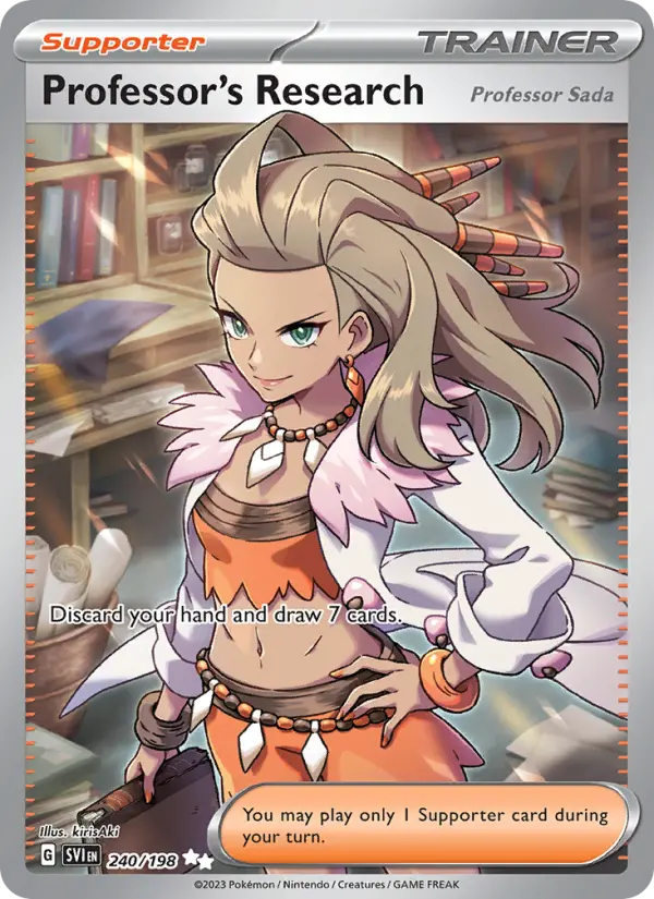 Professor's Research, Pokémon card