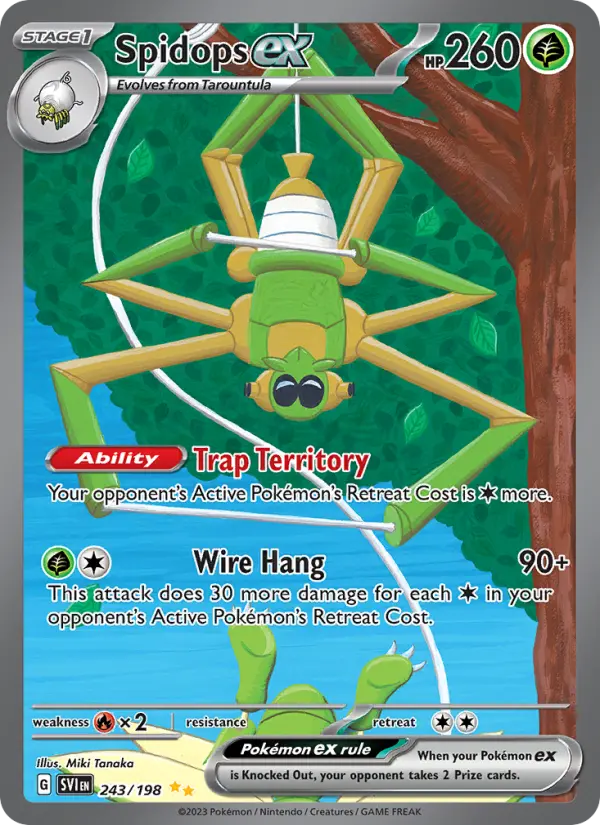 Spidops, Pokémon card