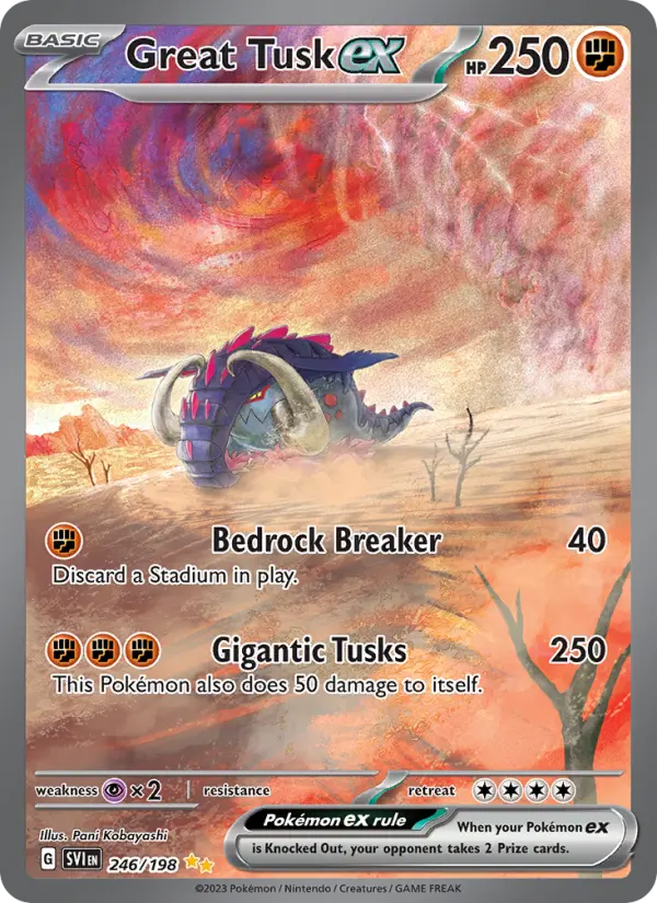 Great Tusk ex, Pokémon card