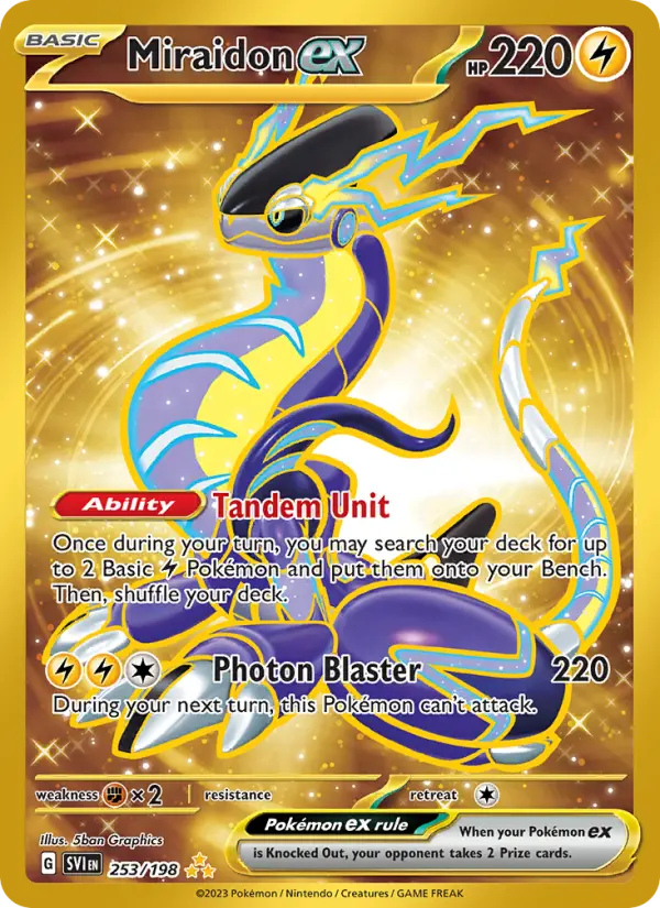 Miraidon ex, Pokémon card