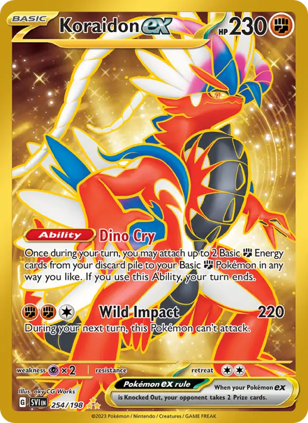 Koraidon ex, Pokémon card