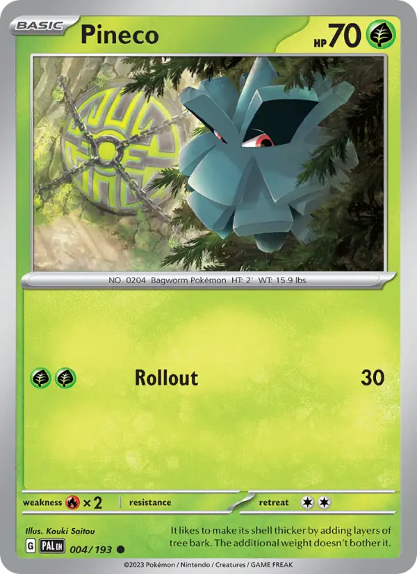 Pineco, Pokémon card