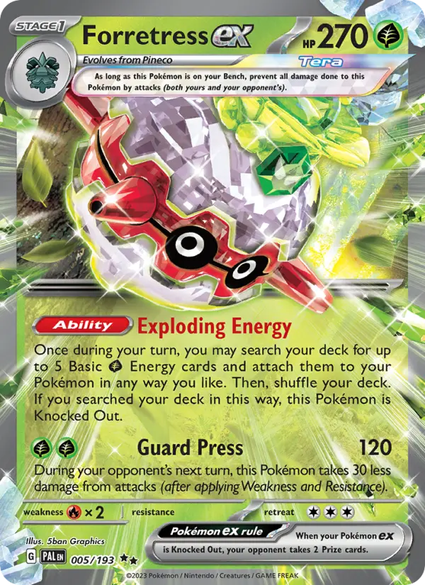 Forretress ex, Pokémon card