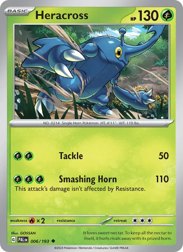 Heracross, Pokémon card