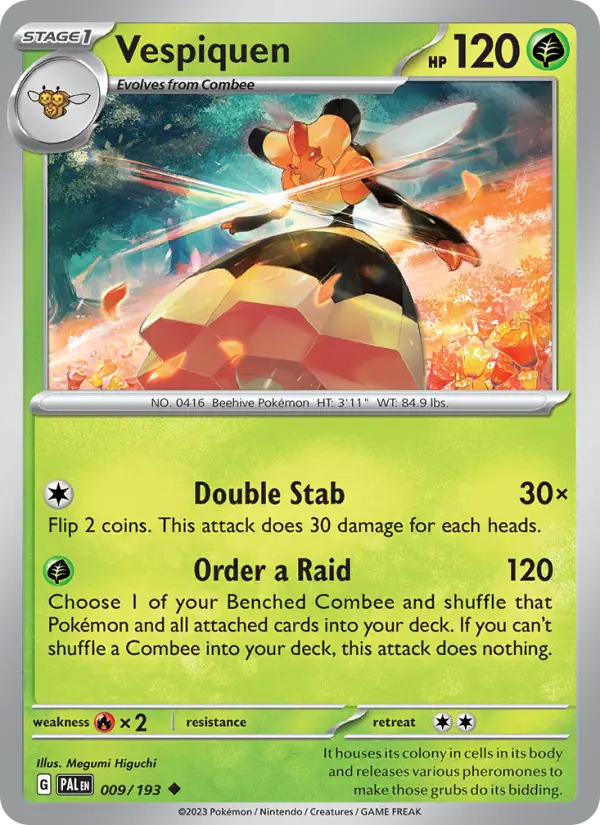 Vespiquen, Pokémon card