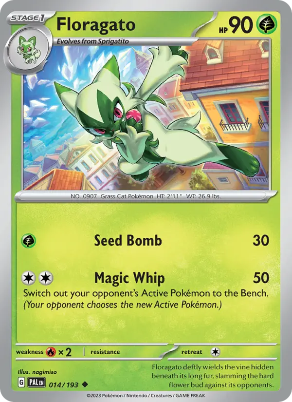 Floragato, Pokémon card