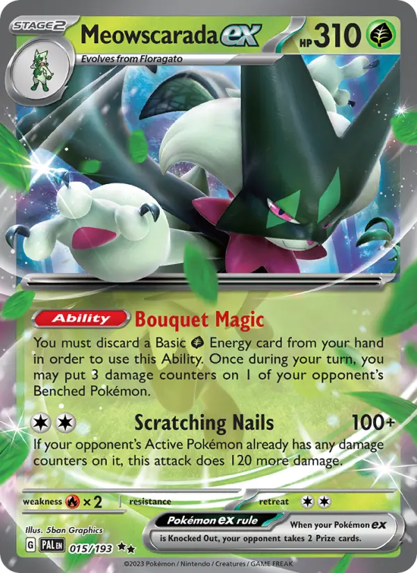 Meowscarada ex, Pokémon card