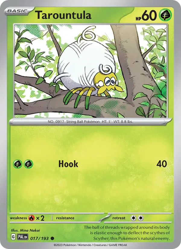 Tarountula, Pokémon card