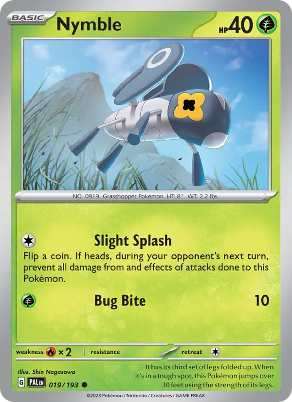 Nymble, Pokémon card